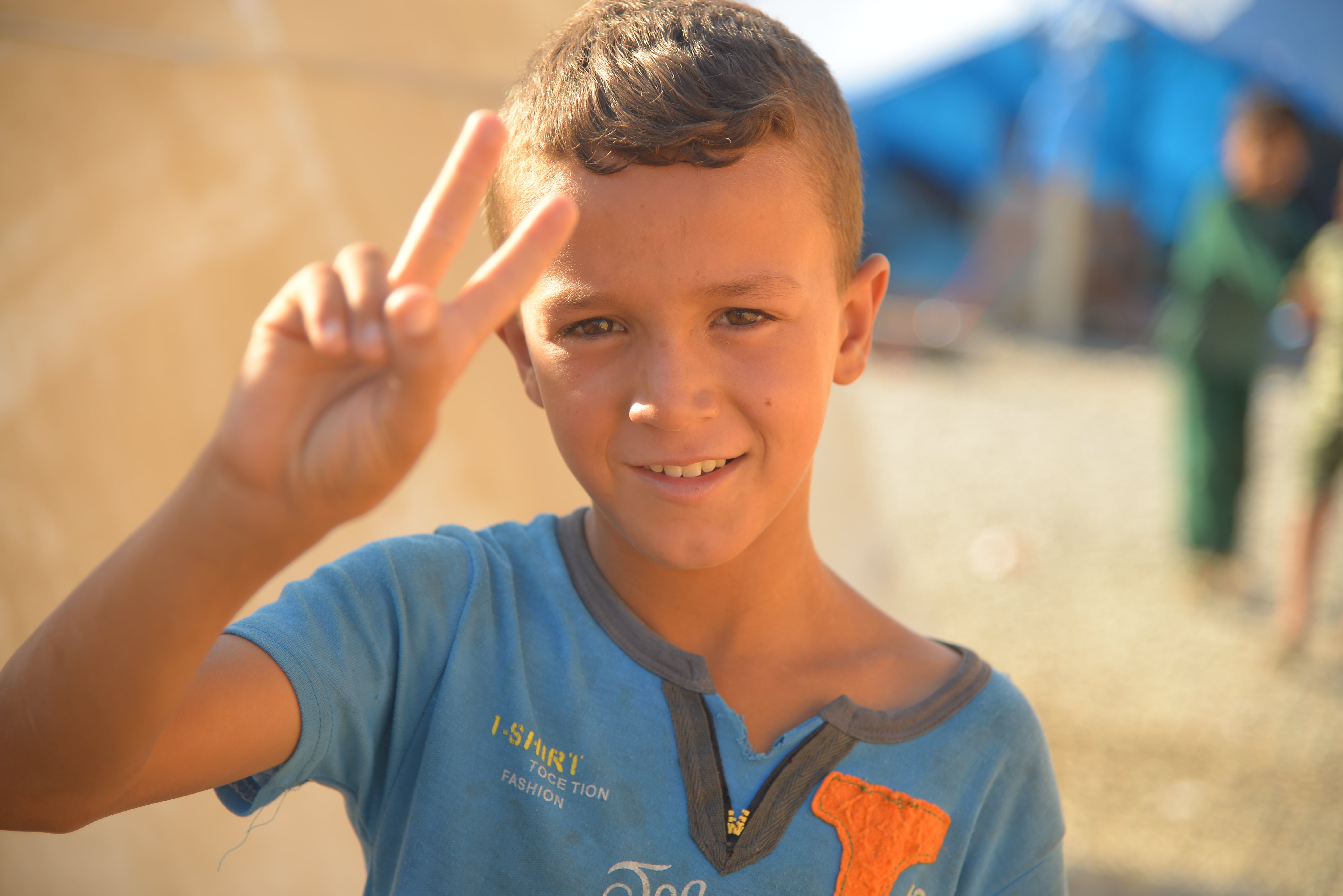 Iraqi IDP children in the Dibaga Camp, southwest of Erbil Province, Kurdistan Region. (Photo: Fryad Nanakali)